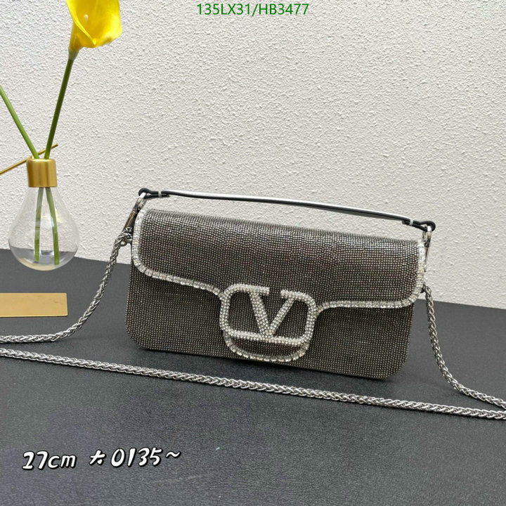 Valentino Bag-(4A)-LOC-V Logo ,Code: HB3477,$: 135USD