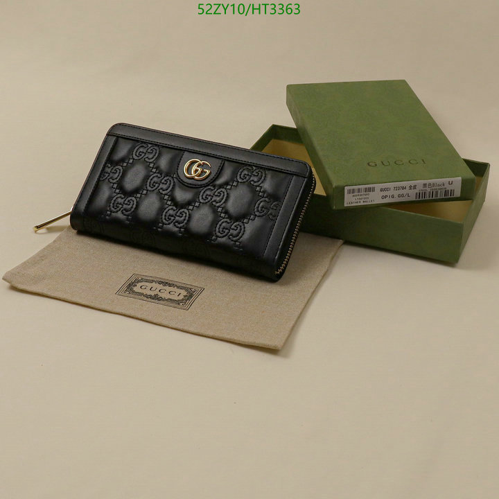 Gucci Bag-(4A)-Wallet-,Code: HT3363,$: 52USD