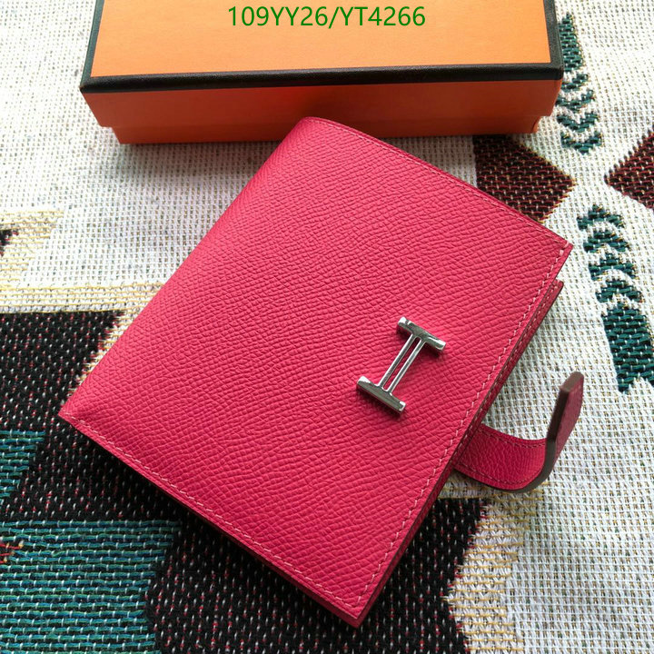 Hermes Bag-(Mirror)-Wallet-,Code: YT4266,$: 109USD