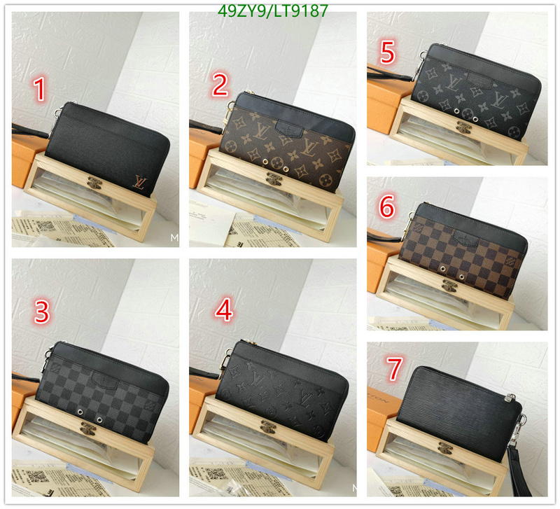 LV Bags-(4A)-Wallet-,Code: LT9187,$: 49USD