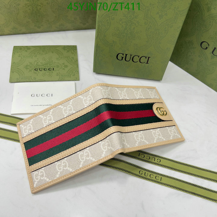 Gucci Bag-(4A)-Wallet-,Code: ZT411,$: 55USD