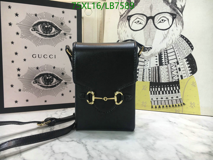 Gucci Bag-(4A)-Horsebit-,Code: LB7589,$: 75USD