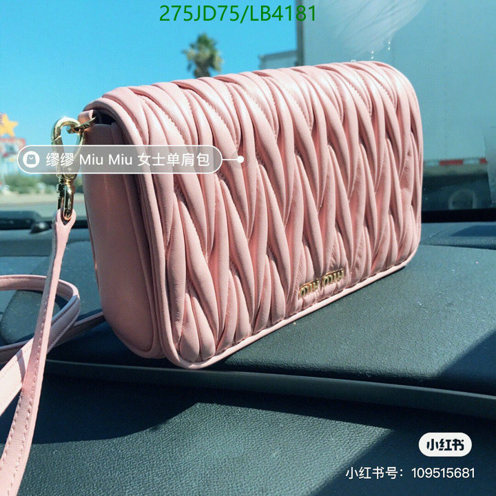 Miu Miu Bag-(Mirror)-Diagonal-,Code: LB4181,$: 275USD