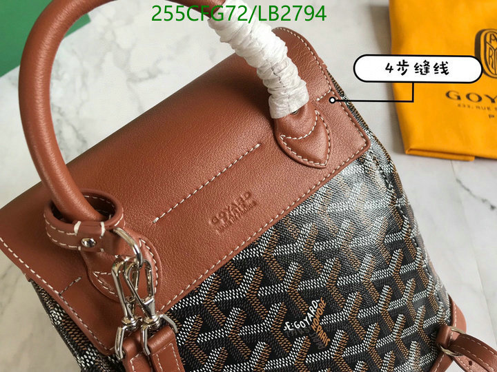 Goyard Bag-(Mirror)-Backpack-,Code: LB2794,$: 255USD