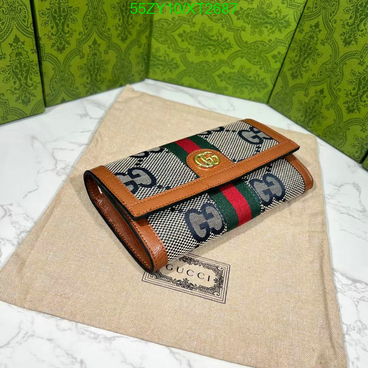 Gucci Bag-(4A)-Wallet-,Code: XT2687,$: 55USD