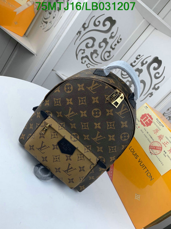LV Bags-(4A)-Backpack-,Code: LB031207,$: 75USD