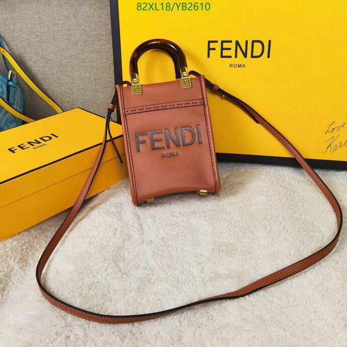 Fendi Bag-(4A)-Sunshine-,Code: YB2610,$: 82USD