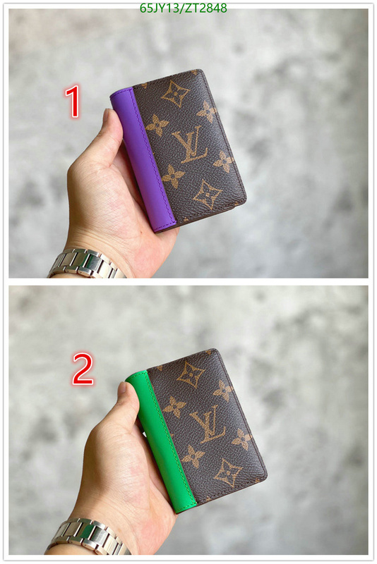 LV Bags-(Mirror)-Wallet-,Code: ZT2848,$: 65USD