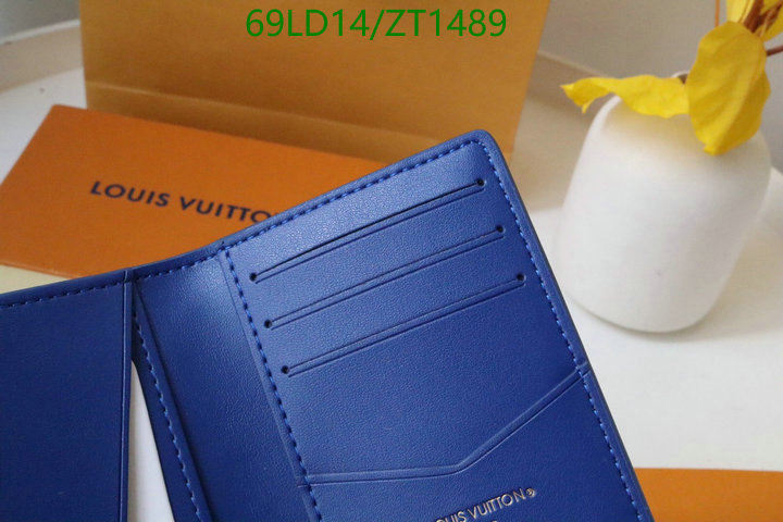 LV Bags-(Mirror)-Wallet-,Code: ZT1489,$: 69USD