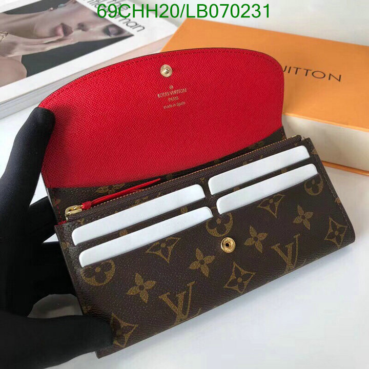 LV Bags-(Mirror)-Wallet-,Code: LB070231,$: 69USD