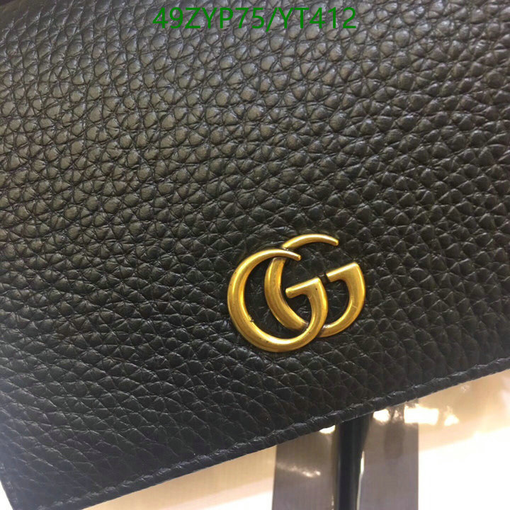 Gucci Bag-(4A)-Wallet-,Code: YT412,$: 49USD