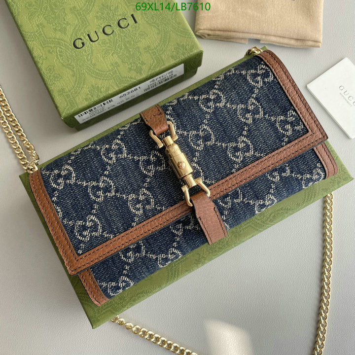 Gucci Bag-(4A)-Diagonal-,Code: LB7610,$: 69USD