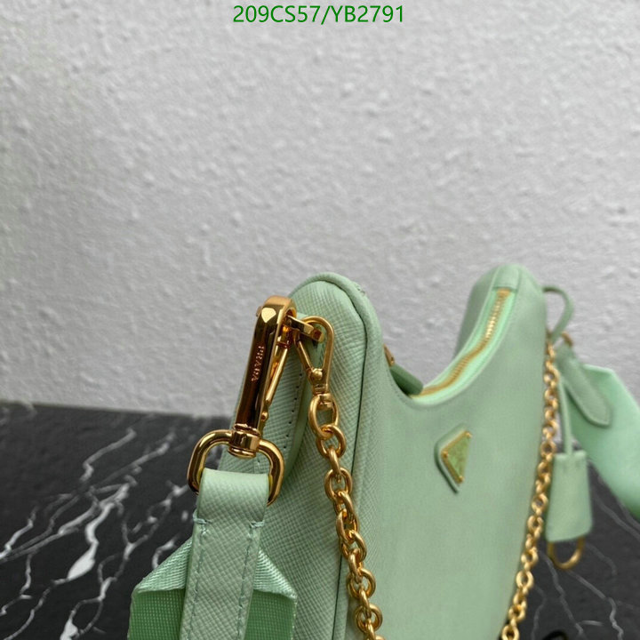 Prada Bag-(Mirror)-Diagonal-,Code: YB2791,$: 209USD