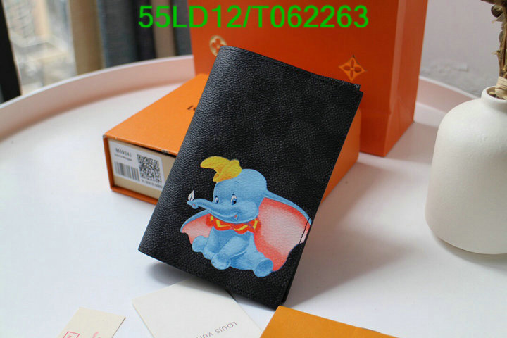 LV Bags-(Mirror)-Wallet-,Code: T062263,$: 55USD