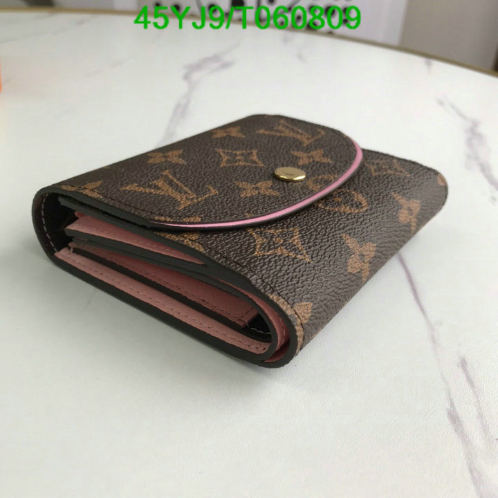 LV Bags-(4A)-Wallet-,Code: T060809,$: 45USD
