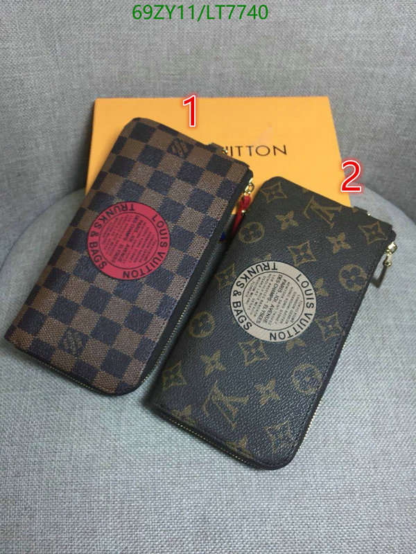 LV Bags-(4A)-Wallet-,Code: LT7740,$: 69USD