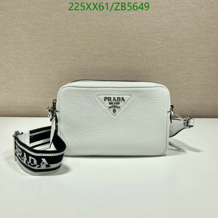 Prada Bag-(Mirror)-Diagonal-,Code: ZB5649,$: 225USD