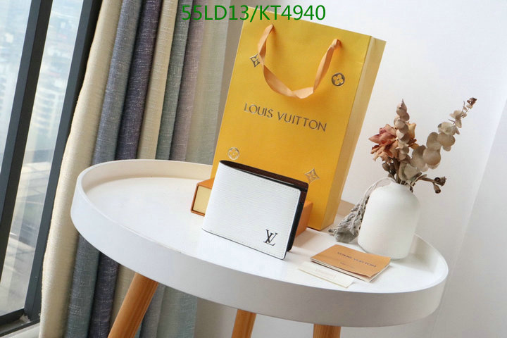 LV Bags-(Mirror)-Wallet-,Code: KT4940,$: 55USD