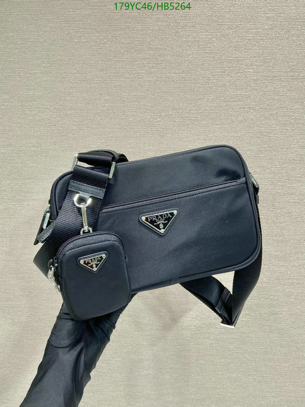 Prada Bag-(Mirror)-Diagonal-,Code: HB5264,$: 179USD