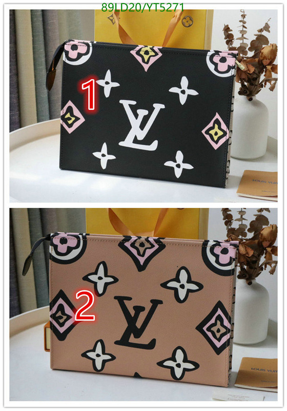 LV Bags-(Mirror)-Wallet-,Code: YT5271,$: 89USD