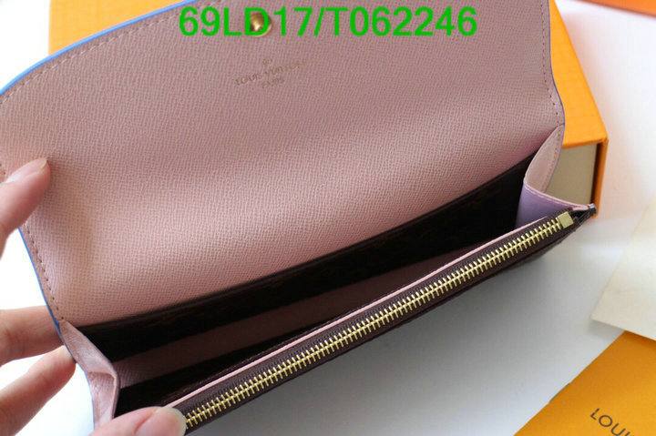 LV Bags-(Mirror)-Wallet-,Code: T062246,$: 69USD