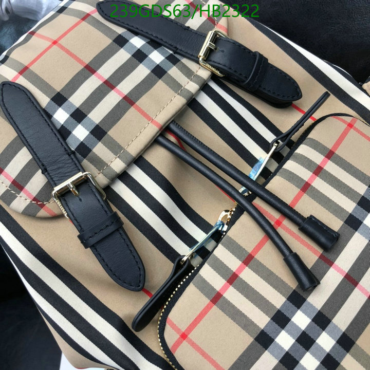 Burberry Bag-(Mirror)-Backpack-,Code: HB2322,