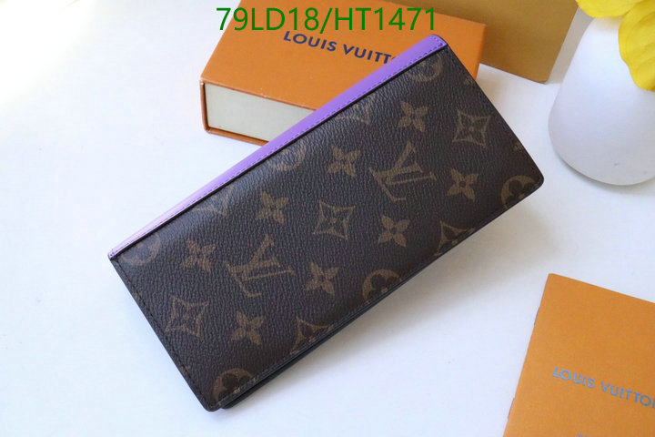 LV Bags-(Mirror)-Wallet-,Code: HT1471,$: 79USD