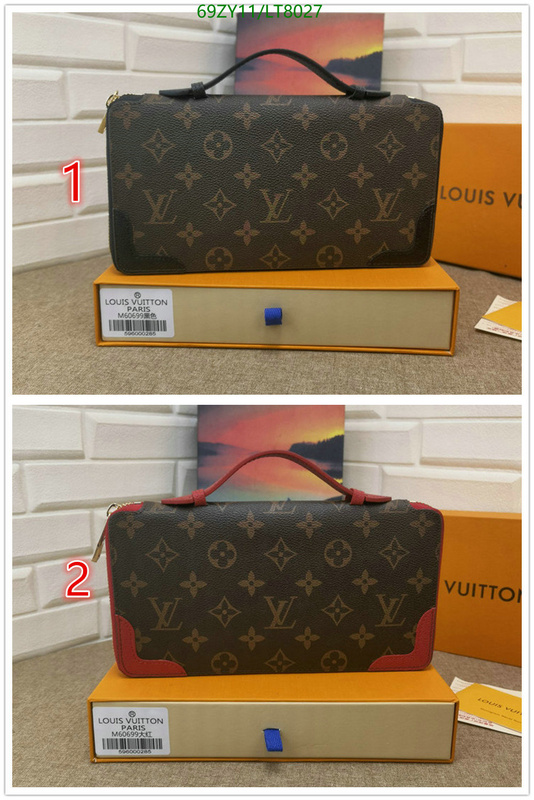 LV Bags-(4A)-Wallet-,Code: LT8027,$: 69USD