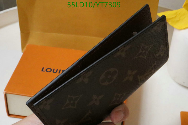 LV Bags-(Mirror)-Wallet-,Code: YT7309,$: 55USD