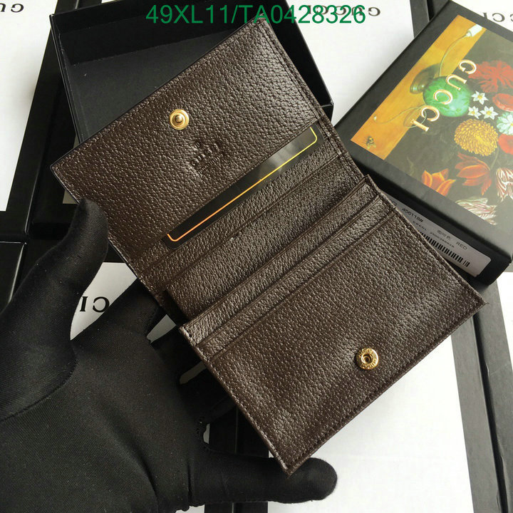 Gucci Bag-(4A)-Wallet-,Code:TA0428326,$: 49USD