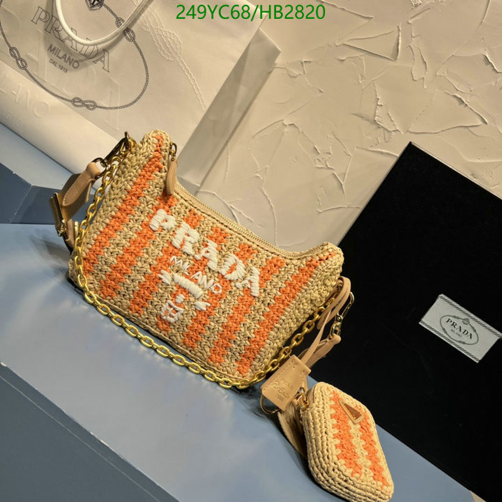 Prada Bag-(Mirror)-Re-Edition 2005,Code: HB2820,$: 249USD