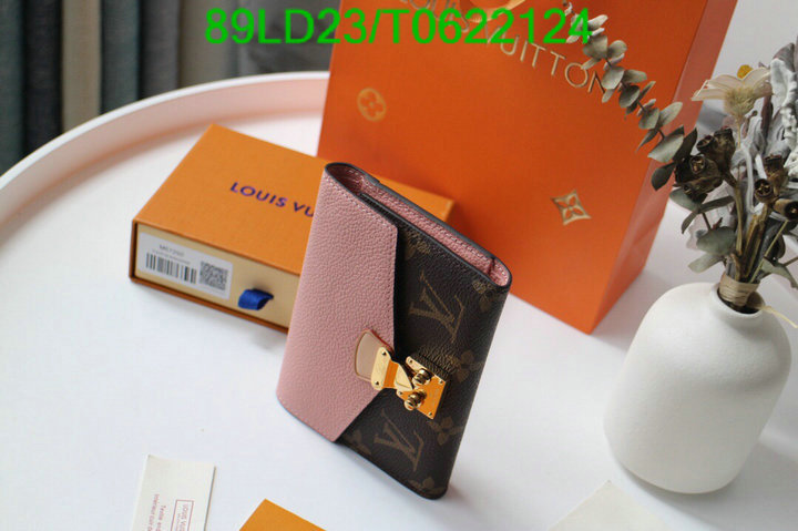 LV Bags-(Mirror)-Wallet-,Code: T0622124,$: 89USD