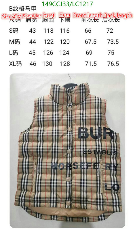 Down jacket Men-Burberry, Code: LC1217,$: 149USD