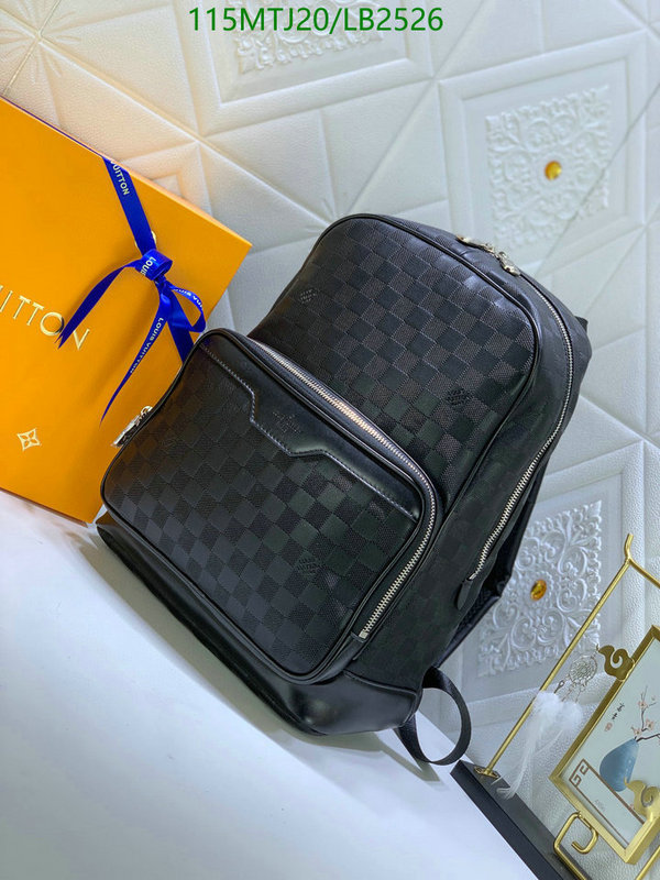 LV Bags-(4A)-Backpack-,Code: LB2526,$: 115USD