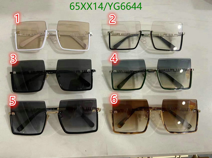 Glasses-MiuMiu, Code: YG6644,$: 65USD
