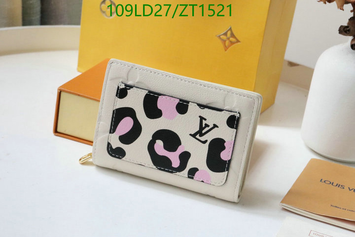 LV Bags-(Mirror)-Wallet-,Code: ZT1521,$: 109USD