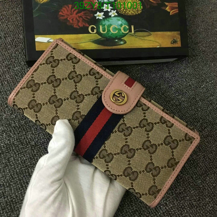 Gucci Bag-(4A)-Wallet-,Code: T101001,$:39USD