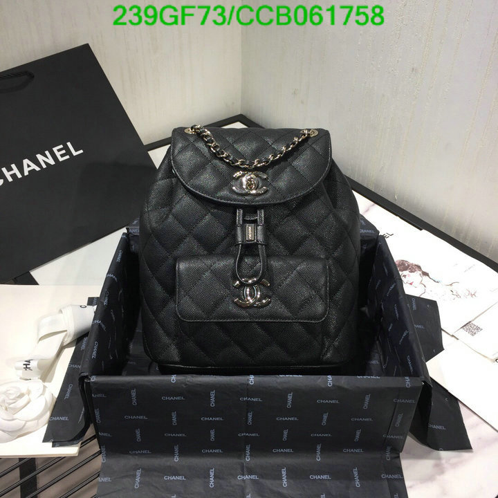 Chanel Bags -(Mirror)-Backpack-,Code: CCB061758,$: 239USD