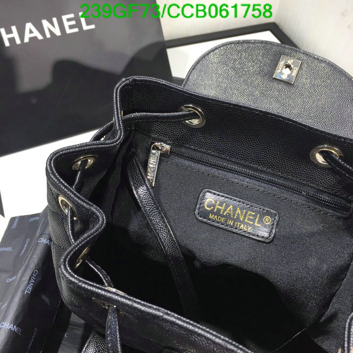 Chanel Bags -(Mirror)-Backpack-,Code: CCB061758,$: 239USD