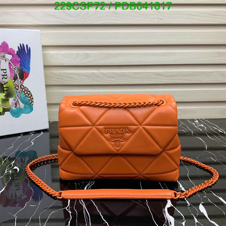 Prada Bag-(Mirror)-Diagonal-,Code: PDB041617,$: 229USD