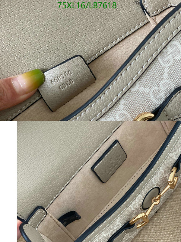 Gucci Bag-(4A)-Horsebit-,Code: LB7618,$: 75USD