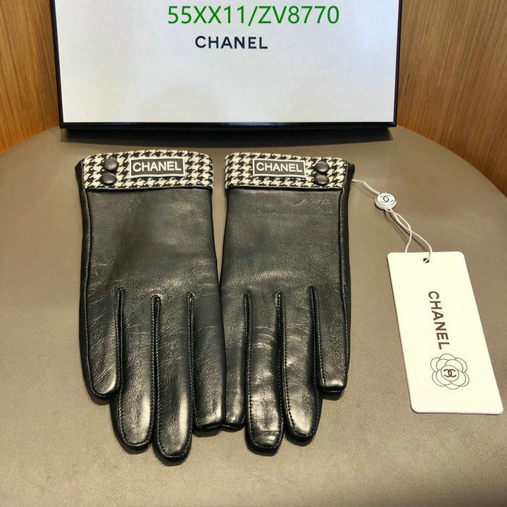 Gloves-Chanel, Code: ZV8770,$: 55USD