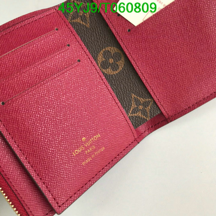 LV Bags-(4A)-Wallet-,Code: T060809,$: 45USD