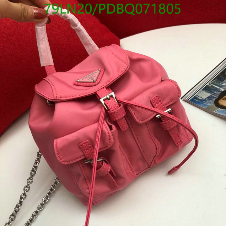 Prada Bag-(4A)-Backpack-,Code:PDBQ071805,$: 119USD