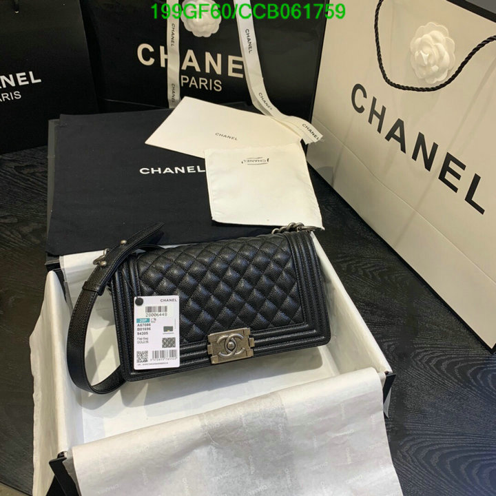 Chanel Bags -(Mirror)-Le Boy,Code: CCB061759,$: 199USD