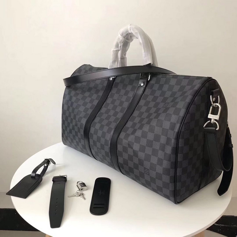 LV Bags-(Mirror)-Keepall BandouliRe 45-50-,Code: LB091201,