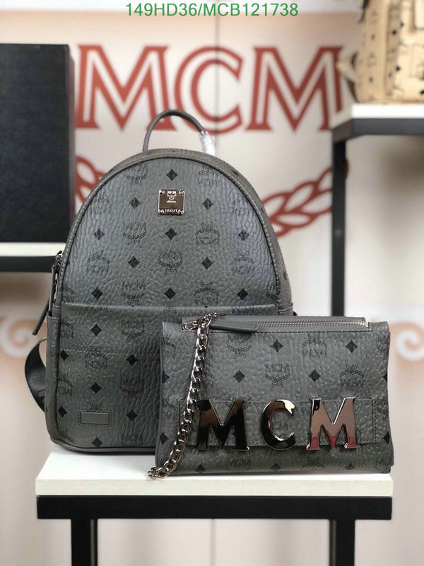 MCM Bag-(Mirror)-Backpack-,Code: MCB121738,$: 149USD