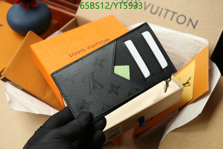 LV Bags-(Mirror)-Wallet-,Code: YT5933,$: 65USD