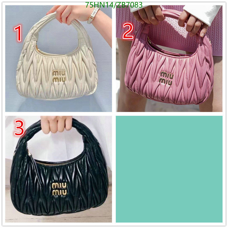 Miu Miu Bag-(4A)-Diagonal-,Code: ZB7083,$: 75USD