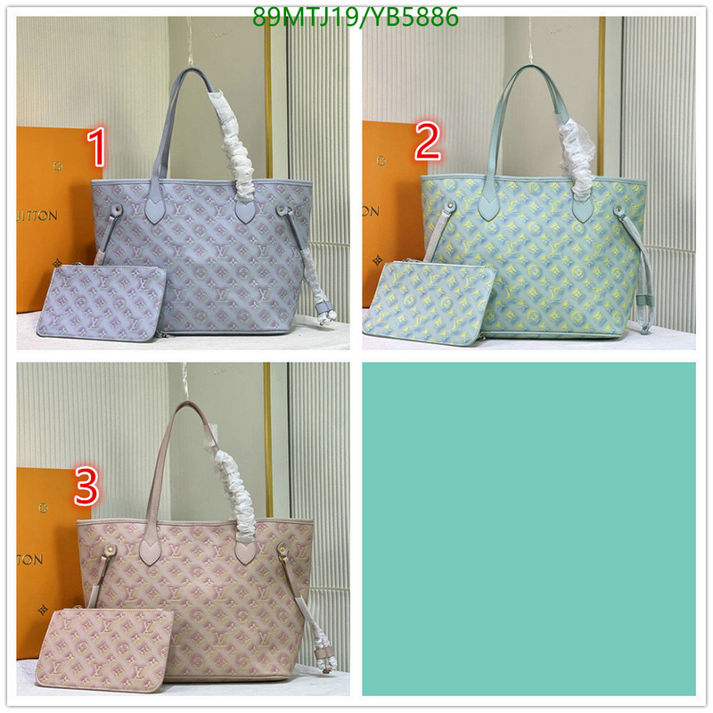 LV Bags-(4A)-Neverfull-,Code: YB5886,$: 89USD